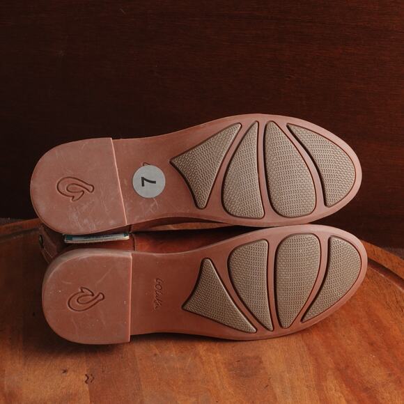 OluKai Boots WMS SZ 7 Brown Kaupili Short Leather Zip Ankle Southwest Casual NWT - Picture 11 of 16